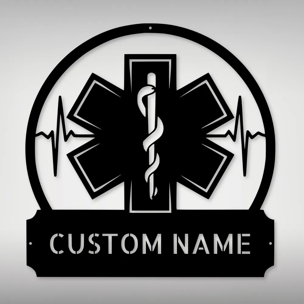 Personalized Emt Metal Sign
